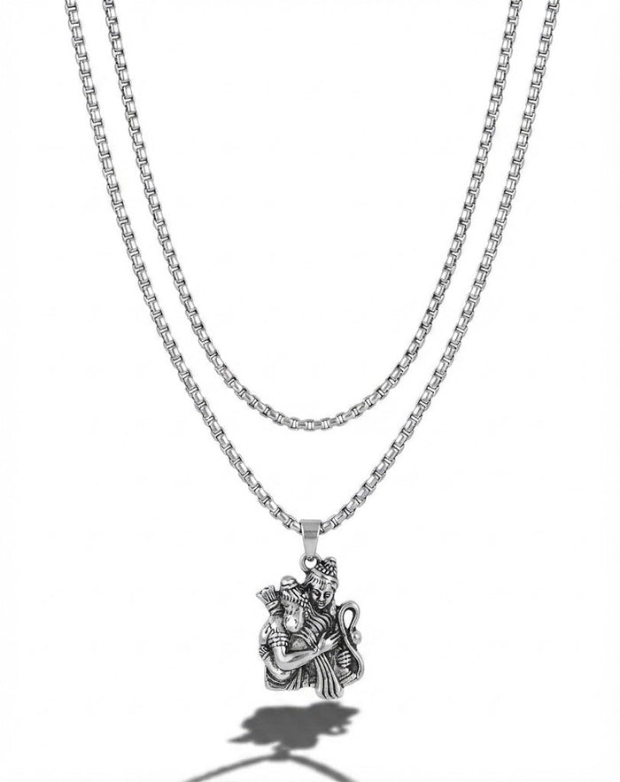 Ram Hanuman Pendant with Chain