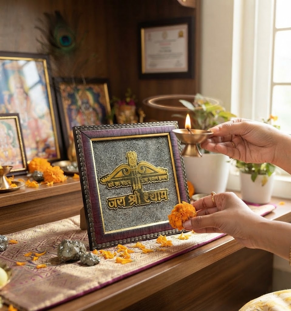 Jai Shri Shyam Pyrite Frame