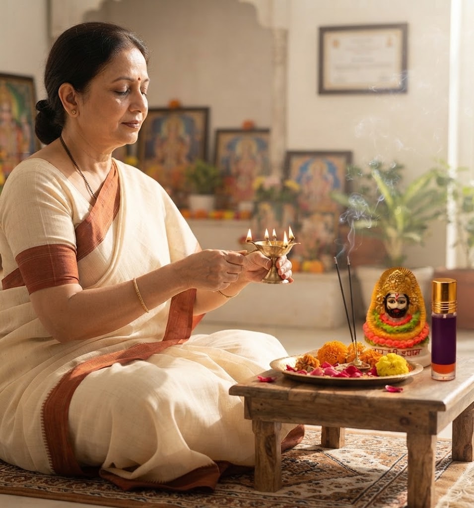 Khatu Shyam Kripa Combo (Murti+Chalisa+Itra)