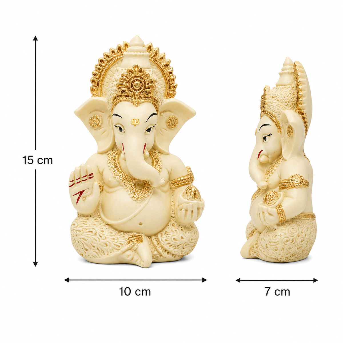 Vighnaharta Ganesh Idol – Ivory