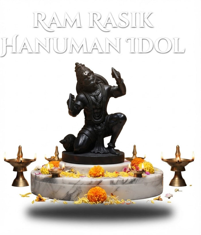 Ram Rasik Hanuman Idol – Black