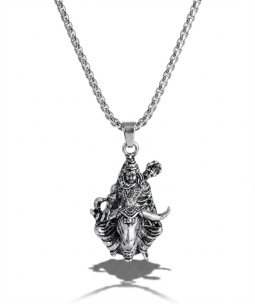 Shiv Ji Nandi Pendant with Chain