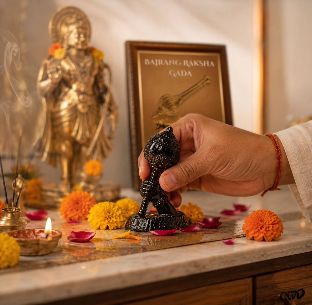 Bajrang Hanuman Gada – Black