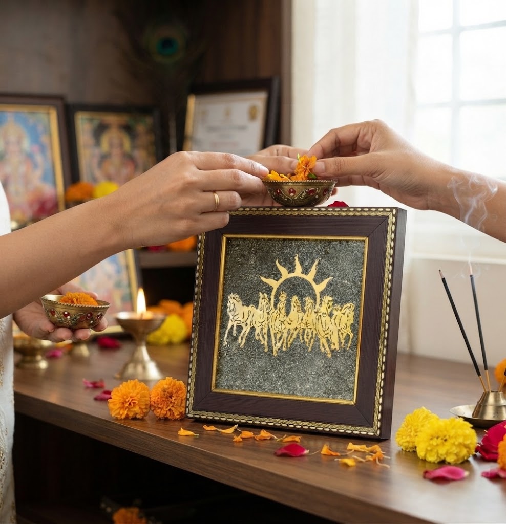 7 Horses Pyrite Frame