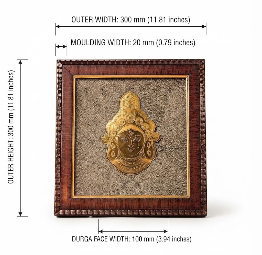 Maa Durga Samriddhi Pyrite Frame