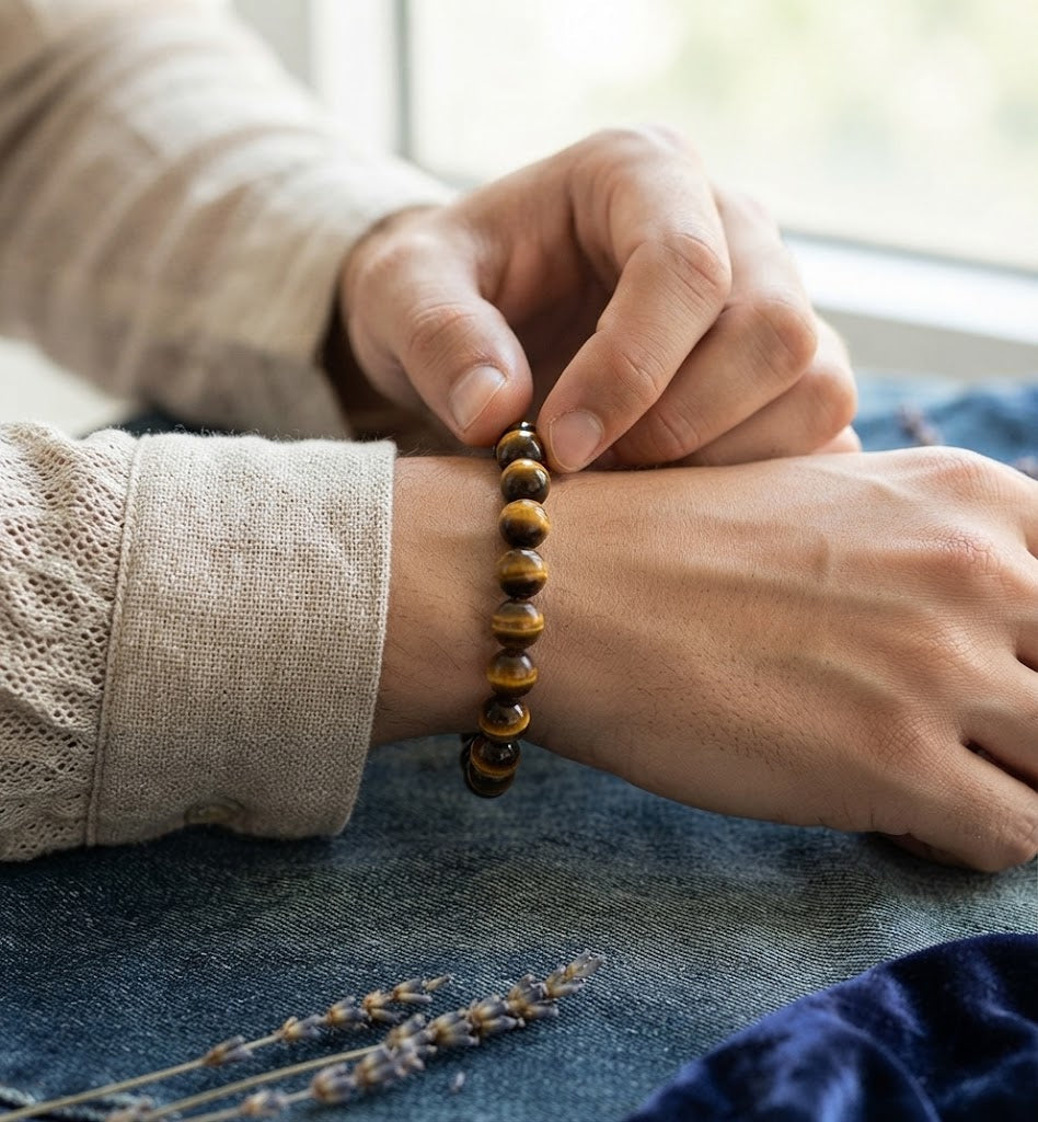 Courageous Tiger Eye Stone Bracelet