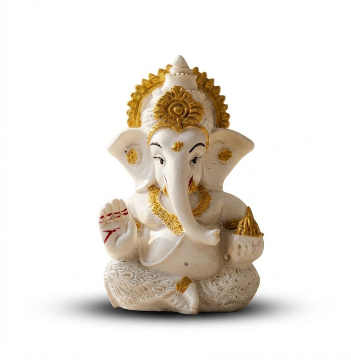 Vighnaharta Ganesh Idol – White