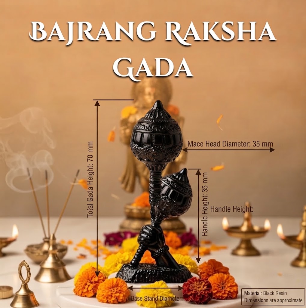 Bajrang Hanuman Gada – Black